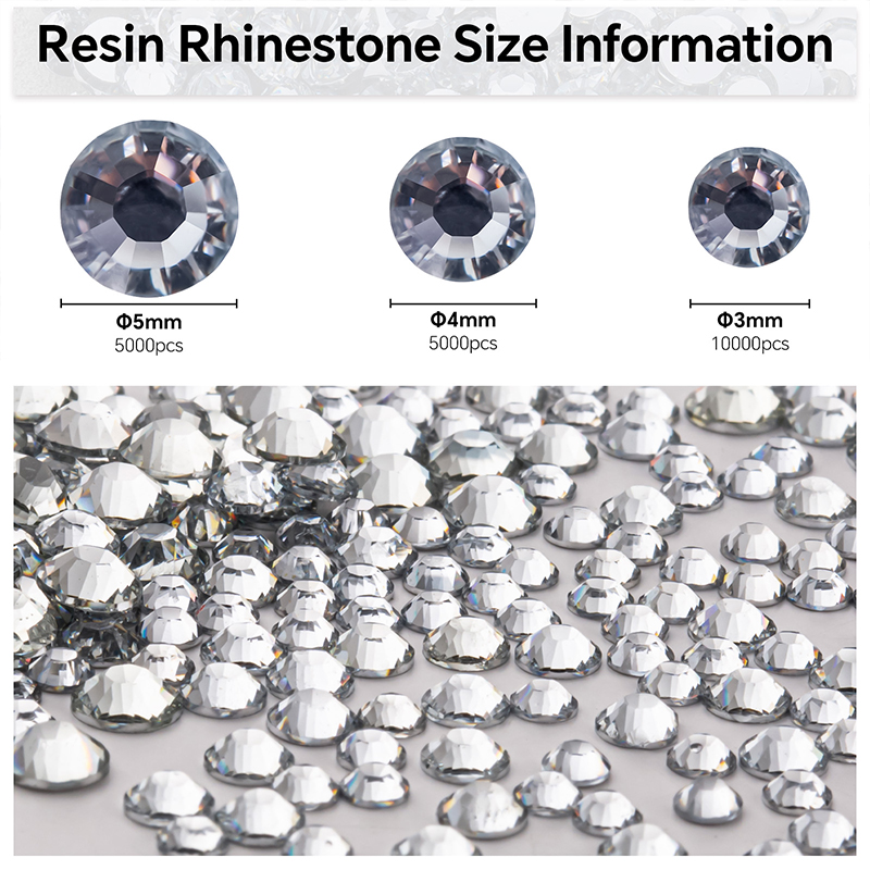 Klare 2–5 mm große Großhandels – Hotfix Rhinestone Sheet Bewertung und Preis