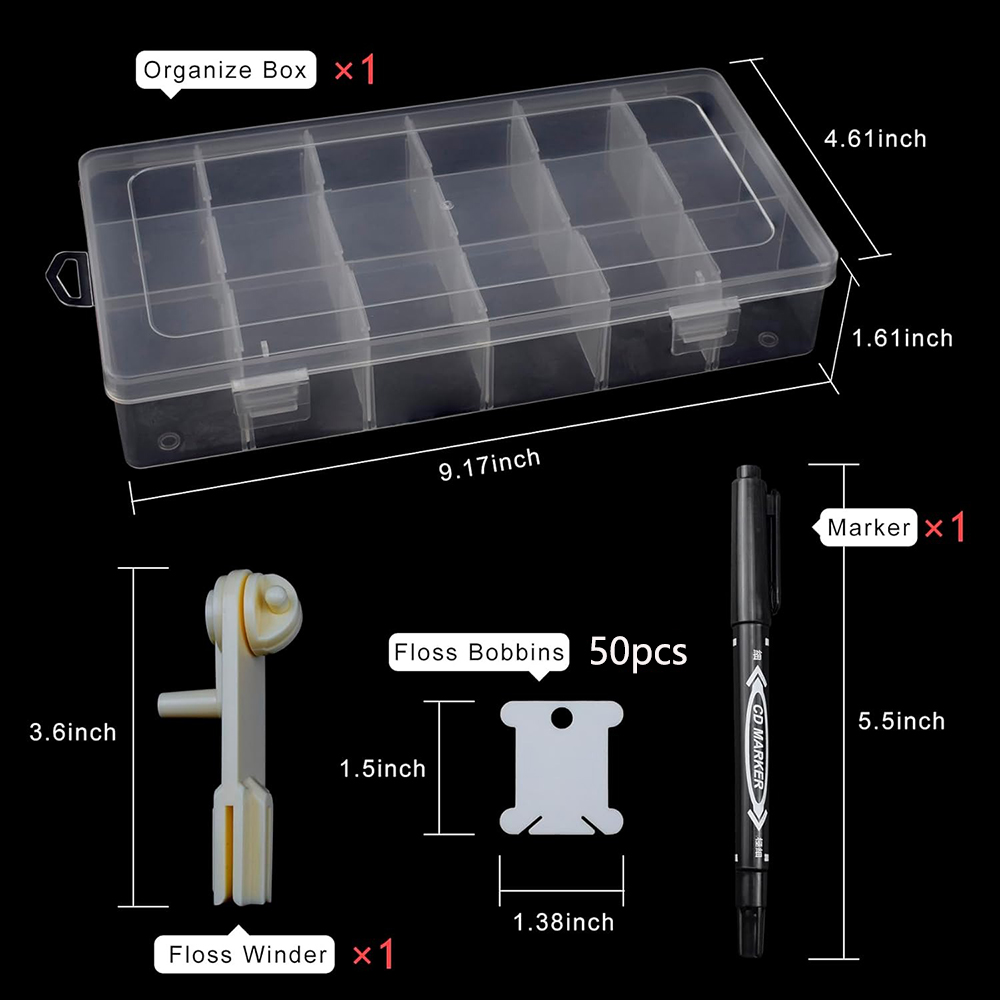 Stickgarn-Organizer mit 18 Fäc – Craft Embellishment Storage Bewertung und Preis