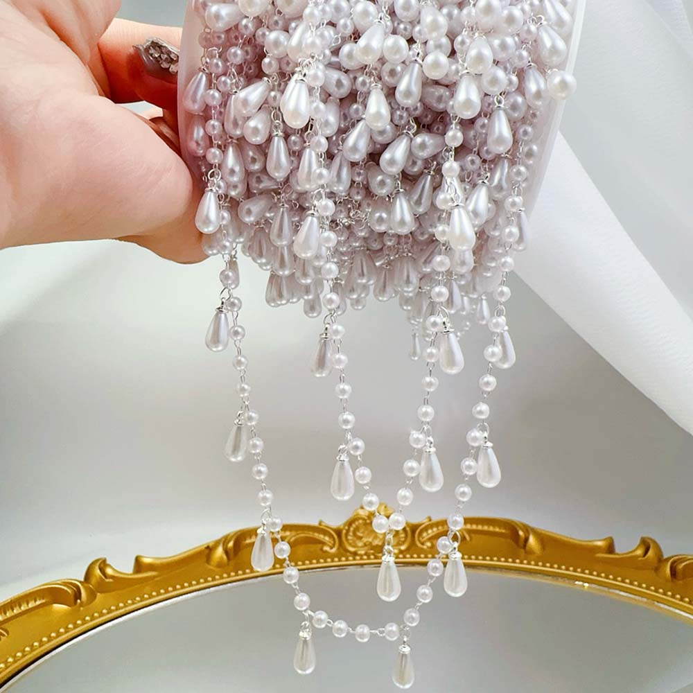 0,5 M 1 M Imitation Perle Wate – Pearl Trim Chain Bewertung und Preis