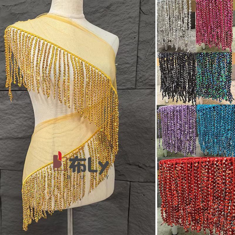 15cm Perlen-Pailletten-Quasten – Beaded Trim Fringe Bewertung und Preis