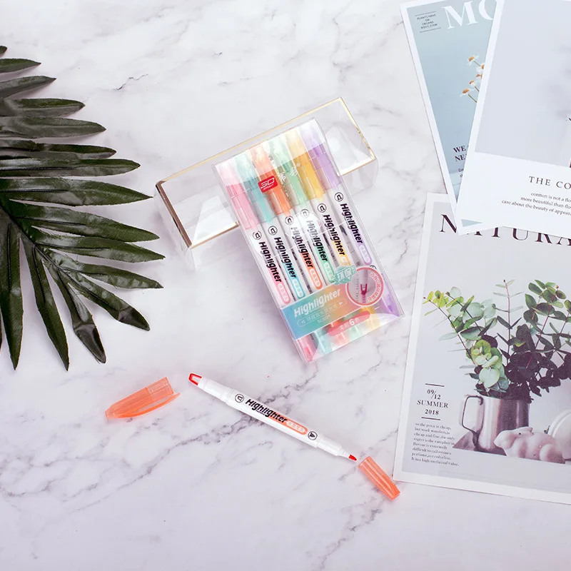 6 Farben/Set einzigartige Fens – Stabilo Marker Boss Bewertung und Preis
