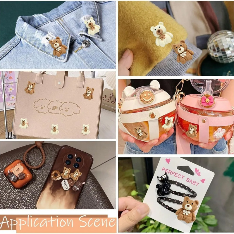 10/30/50 Stück Harz-Teddybär-C – Embellishments For Scrapbooking Bewertung und Preis