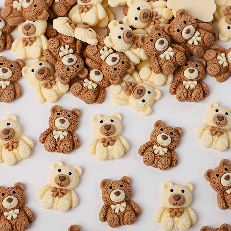 10/30/50 Stück Harz-Teddybär-C – Embellishments For Scrapbooking Bewertung und Preis